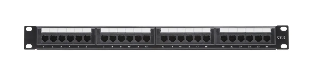 Kjell Kabler For Lyd|Kabler For Nettverk|19"-patchpanel UTP Cat. 6, 24 porter