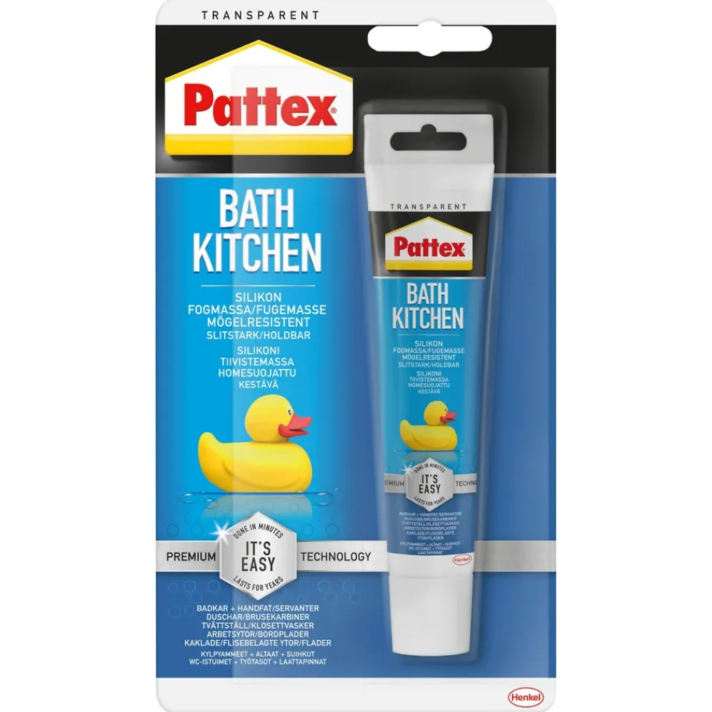 Pattex Kjemi, Spray, Lim|Silikonfuge for baderom og kjøkken 50 ml