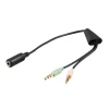 Kjell Lyd- & Videokabler|Hodetelefoner Og Hodesett|PC-adapter til mobil-headset