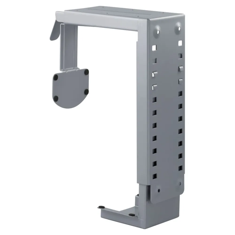 Kjell Datatilbehør|Ergonomi|PC-holder for montering i bord eller vegg - Sølv