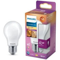 Philips Lyskilder|Dimbar LED-pære E27 470 lm