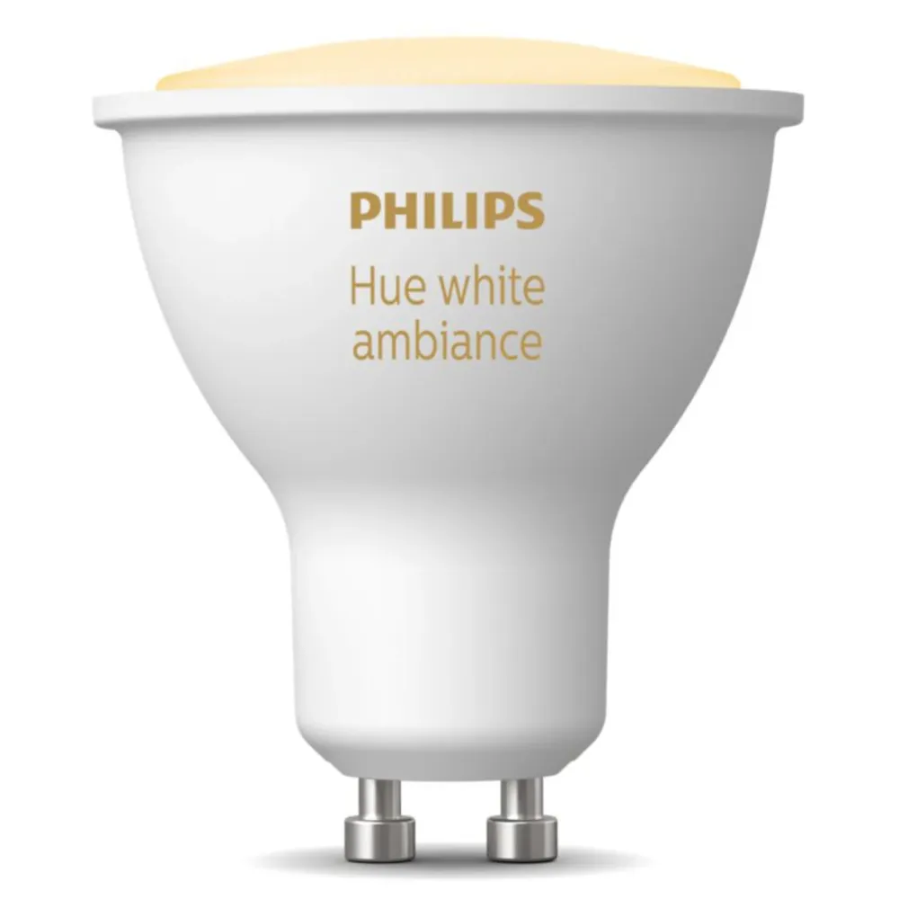 Philips Hue Smart Belysning|Smart Belysning|Ambiance Smart LED-pære GU10 350 lm 1-pk.