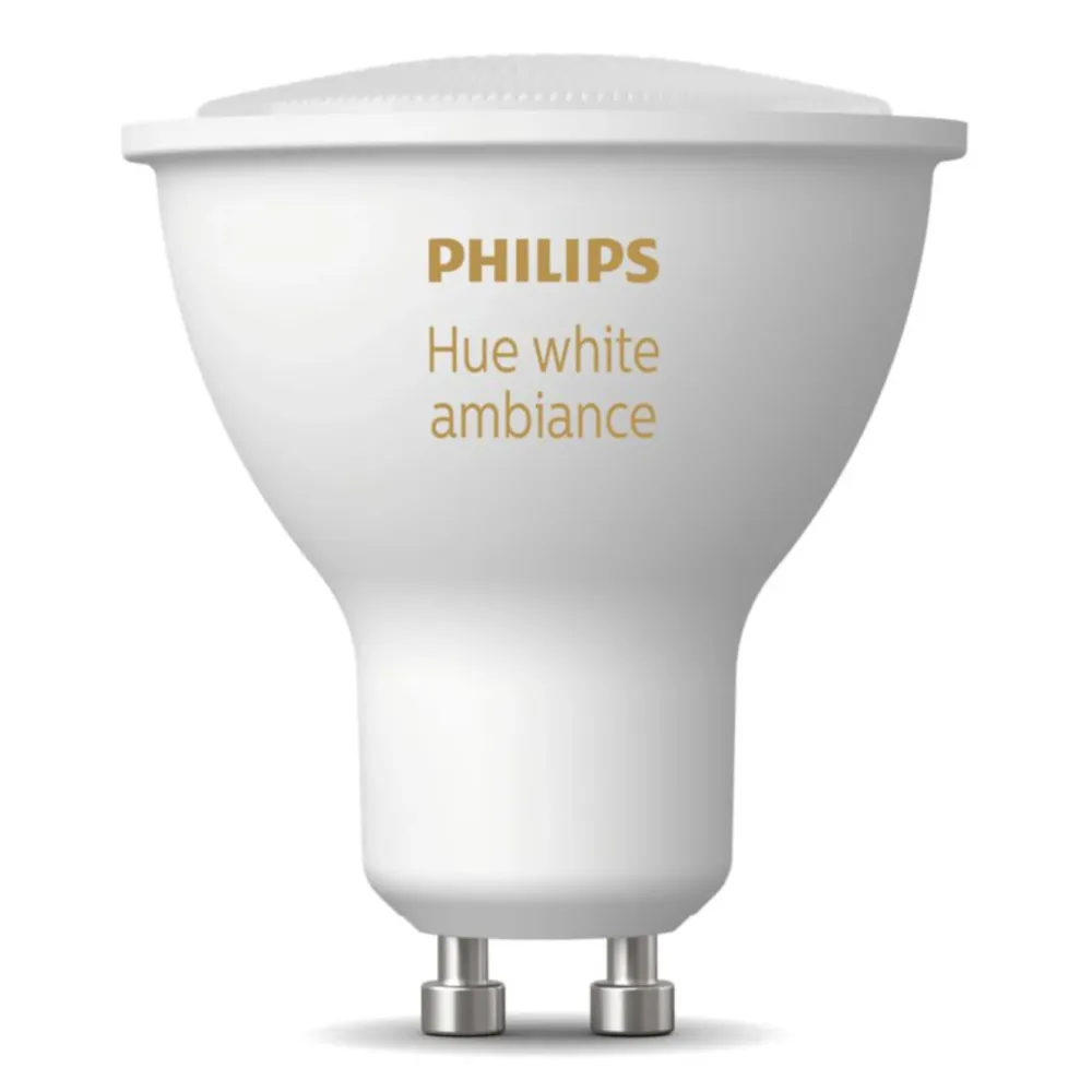 Philips Hue Smart Belysning|Smart Belysning|Ambiance Smart LED-pære GU10 350 lm 1-pk.