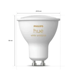 Philips Hue Smart Belysning|Smart Belysning|Ambiance Smart LED-pære GU10 350 lm 1-pk.