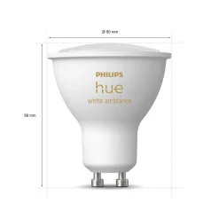 Philips Hue Smart Belysning|Smart Belysning|Ambiance Smart LED-pære GU10 350 lm 1-pk.
