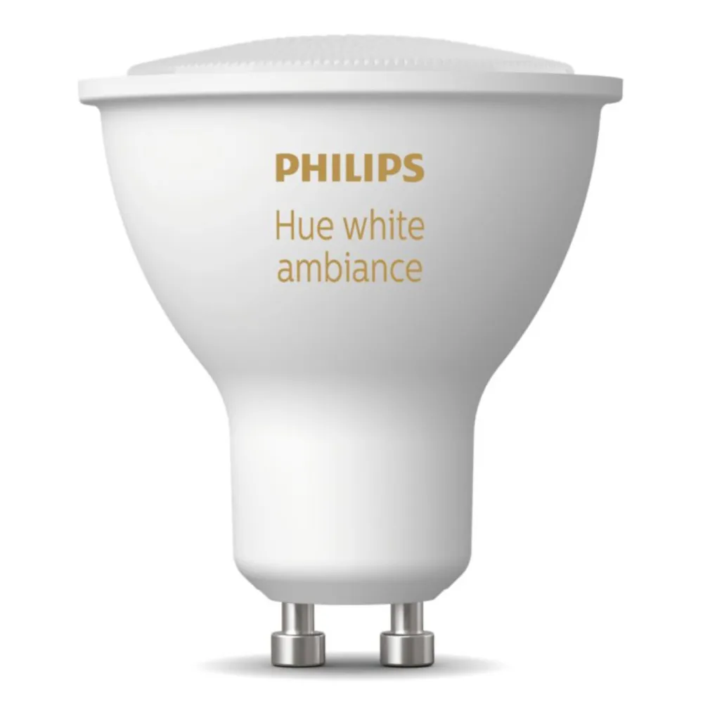 Philips Hue Smart Belysning|Smart Belysning|Ambiance Smart LED-pære GU10 350 lm 1-pk.