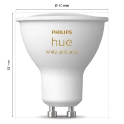 Philips Hue Smart Belysning|Smart Belysning|Ambience Smart LED-lampe GU10 400 lm 2-pk