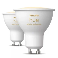 Philips Hue Smart Belysning|Smart Belysning|Ambience Smart LED-lampe GU10 400 lm 2-pk