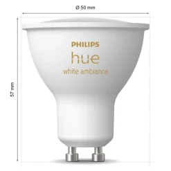 Philips Hue Smart Belysning|Smart Belysning|Ambience Smart LED-lampe GU10 400 lm 2-pk