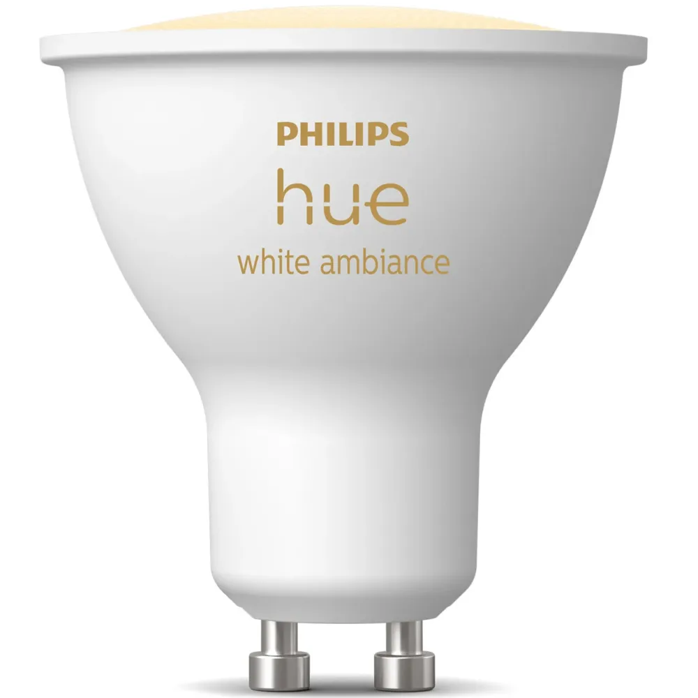 Philips Hue Smart Belysning|Smart Belysning|Ambience Smart LED-lampe GU10 400 lm 1-pk