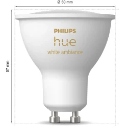 Philips Hue Smart Belysning|Smart Belysning|Ambience Smart LED-lampe GU10 400 lm 1-pk