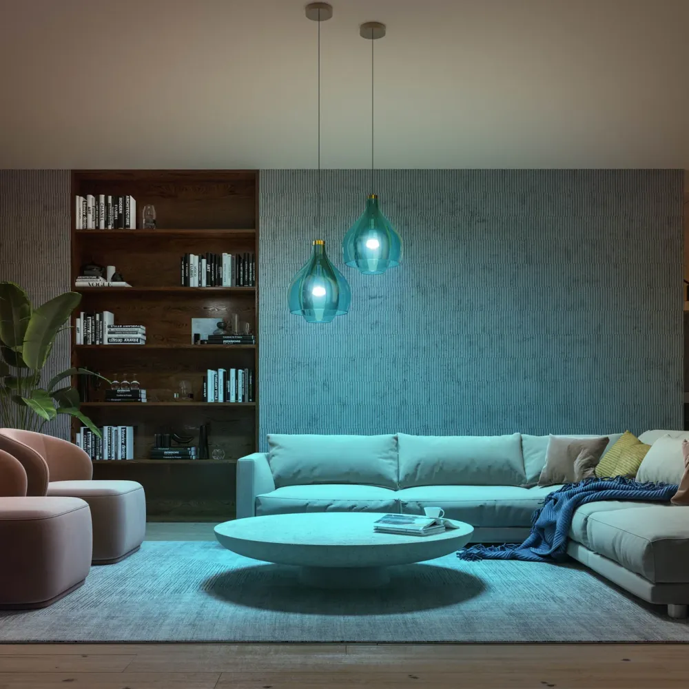 Philips Hue Smart Belysning|Lyslenker|Color Ambiance Smart LED-pære E27 1100 lm