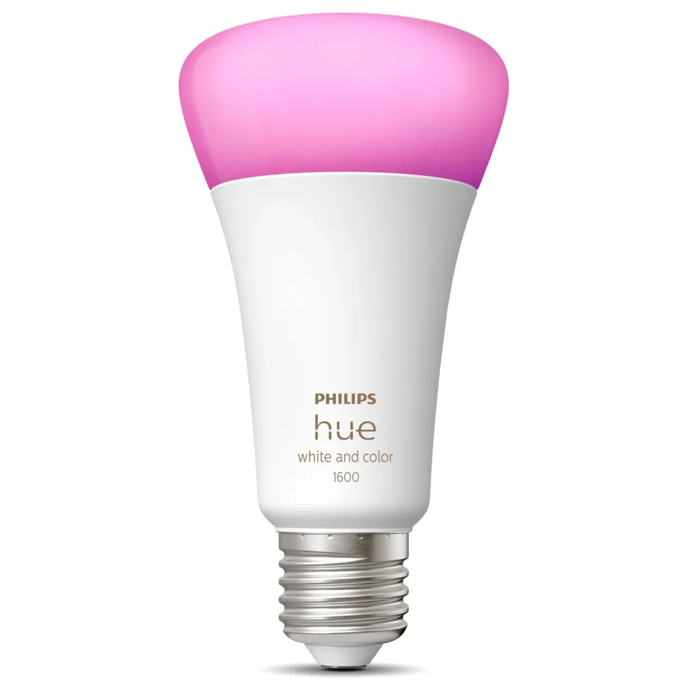 Philips Hue Smart Belysning|Lyslenker|Color Ambiance Smart LED-pære E27 1600 lm