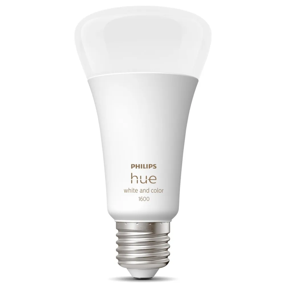 Philips Hue Smart Belysning|Lyslenker|Color Ambiance Smart LED-pære E27 1600 lm