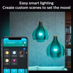Philips Hue Smart Belysning|Smart Belysning|Color Ambiance Smart LED-pære E27 1100 lm 2-pk.