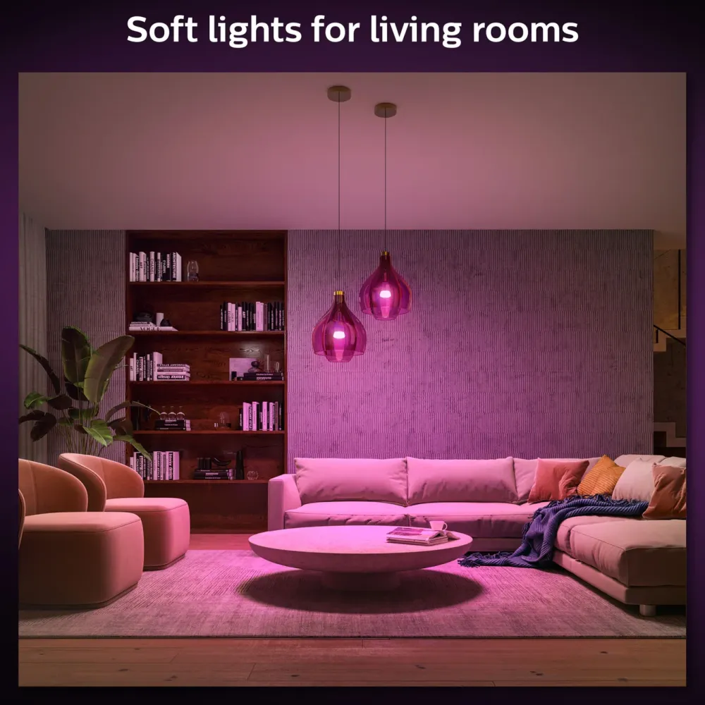 Philips Hue Smart Belysning|Smart Belysning|Color Ambiance Smart LED-pære E27 1100 lm 2-pk.