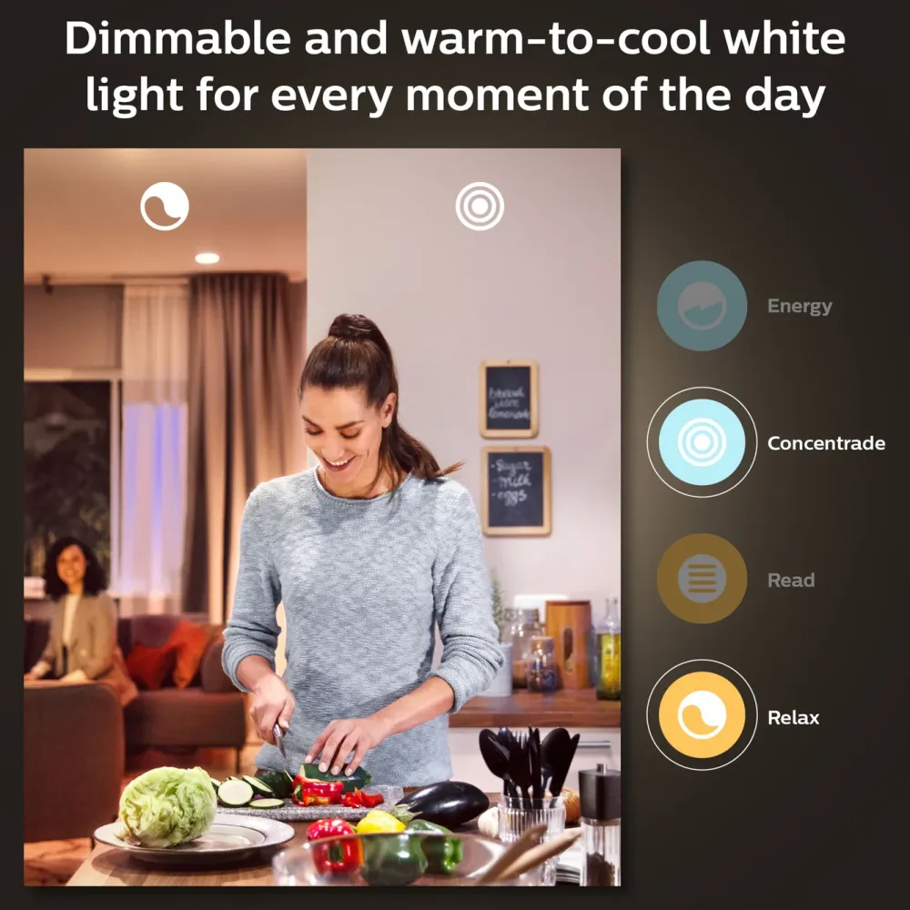 Philips Hue Smart Belysning|Smart Belysning|Color Ambiance Smart LED-pære E27 1100 lm 2-pk.