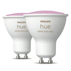 Philips Hue Smart Belysning|Smart Belysning|Color Ambiance Smart LED-pære GU10 350 lm 2-pk.