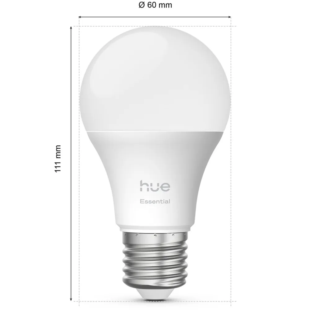 Philips Hue Lyslenker|Taklamper|Essential Smart LED-pære E27 806 lm 1-pk.