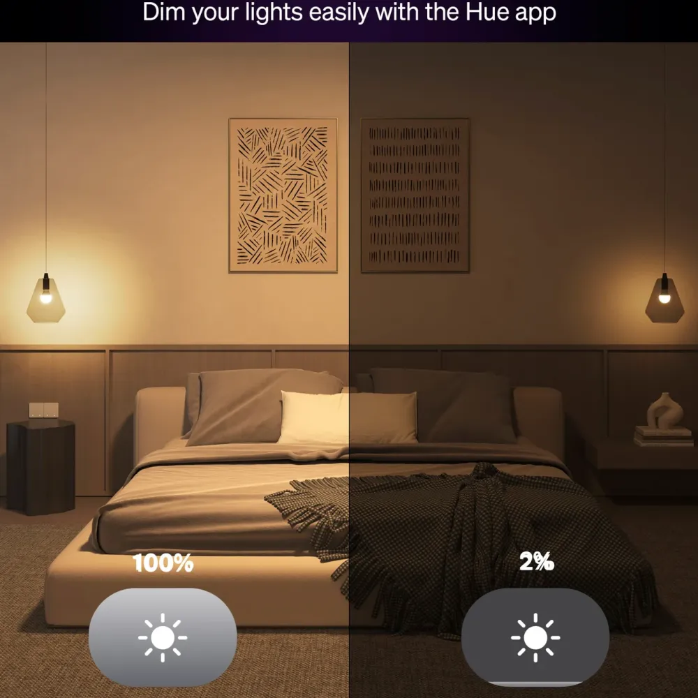 Philips Hue Lyslenker|Taklamper|Essential Smart LED-pære E27 806 lm 1-pk.
