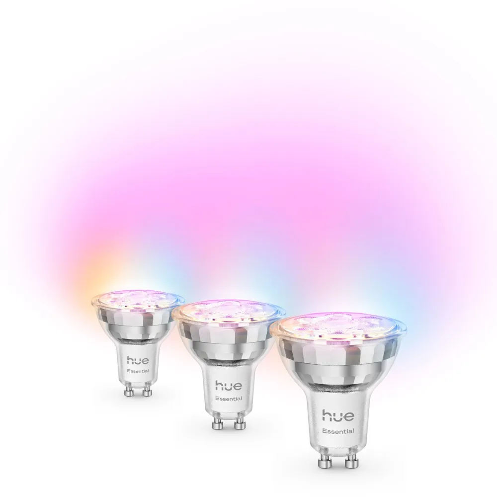 Philips Hue Smart Belysning|Smart Belysning|Essential Smart LED-pære GU10 345 lm 3-pk.