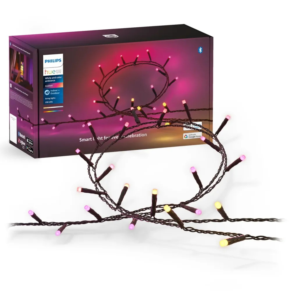 Philips Hue Lyslenker|Smart Belysning|Festavia Lyslenke 250 LED