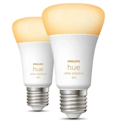 Philips Hue Smart Belysning|Smart Belysning|Filament A60 E27 Smart LED-pære 550 lm 2-pk.