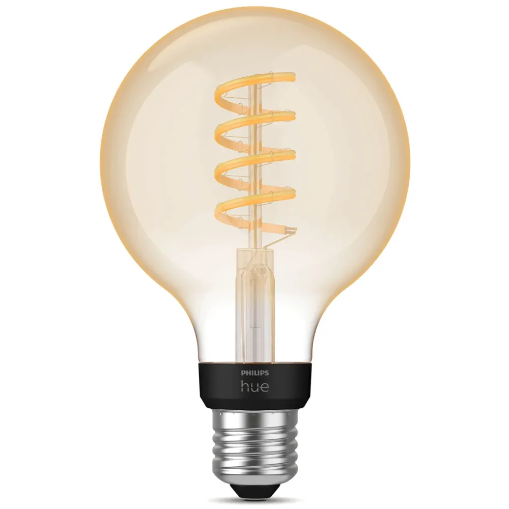 Philips Hue Smart Belysning|Smart Belysning|Filament G93 E27 Smart LED-pære 550 lm