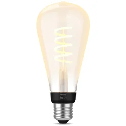 Philips Hue Smart Belysning|Smart Belysning|Filament ST72 E27 Smart LED-pære 550 lm