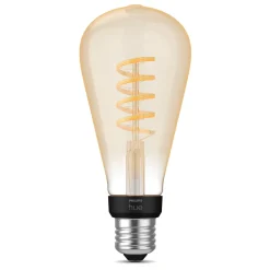 Philips Hue Smart Belysning|Smart Belysning|Filament ST72 E27 Smart LED-pære 550 lm