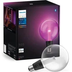 Philips Hue Smart Belysning|Philips Hue|Lightguide G125 E27 smart kuleformet LED-pære 500 lm