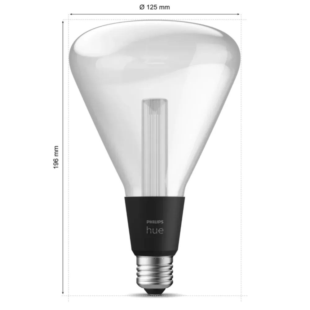 Philips Hue Smart Belysning|Philips Hue|Lightguide Triangle E27 smart LED-pære 500 lm