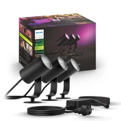 Philips Hue Philips Hue|Utendørs Belysning|Lily Spotlight for utendørsbruk 3-pk.