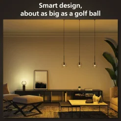 Philips Hue Smart Belysning|Smart Belysning|Luster Kuleformet LED-pære White Ambiance E14 470 lm 2-pk.