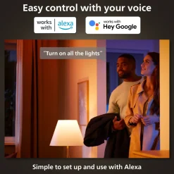 Philips Hue Smart Belysning|Smart Belysning|Luster Kuleformet LED-pære White Ambiance E14 470 lm 2-pk.