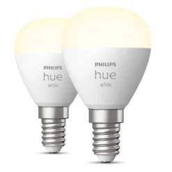 Philips Hue Smart Belysning|Smart Belysning|Luster Smart LED-pære E14 470 lm 2-pk.