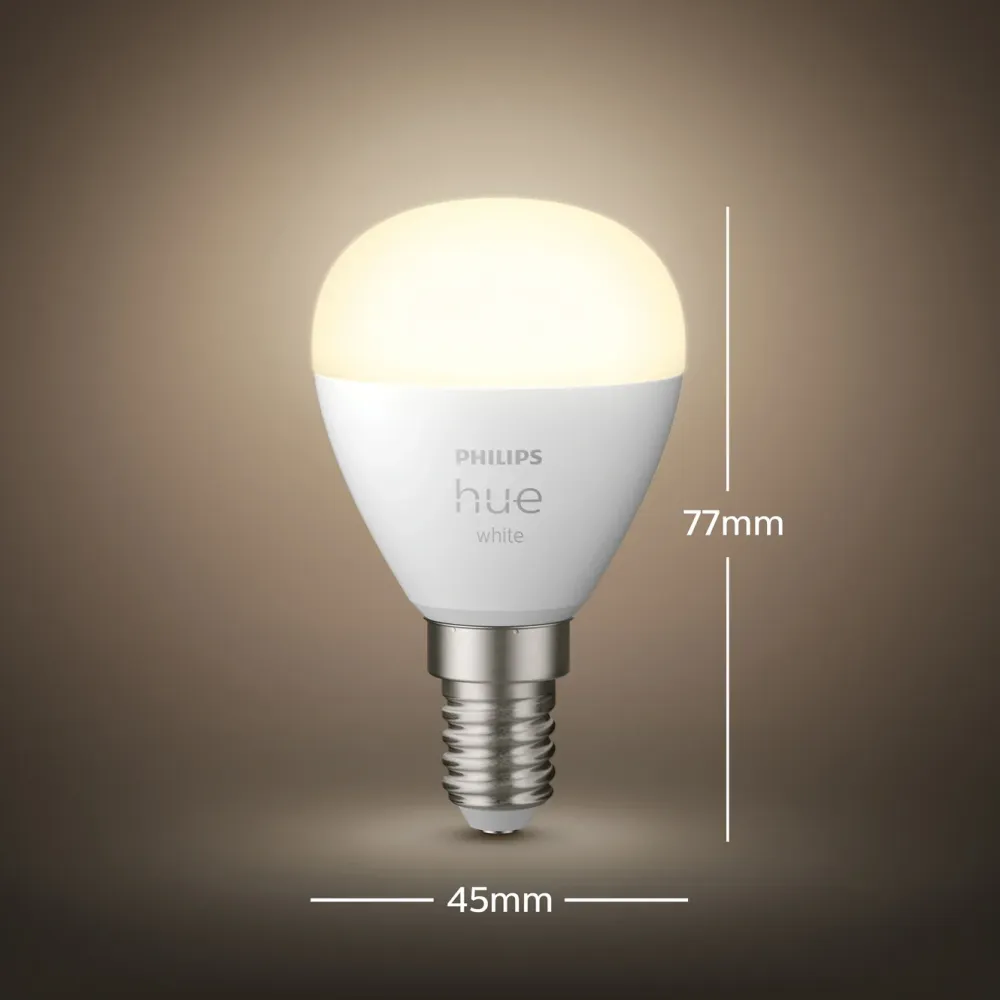 Philips Hue Smart Belysning|Smart Belysning|Luster Smart LED-pære E14 470 lm 2-pk.