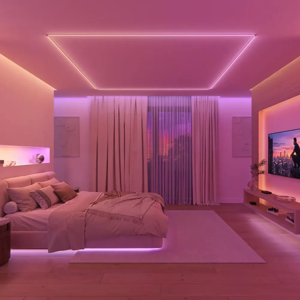 Philips Hue Smart Belysning|Philips Hue|OmniGlow smart lyslist med full fargeskala