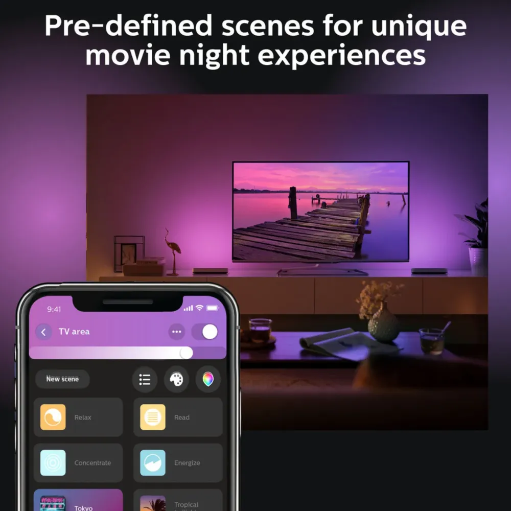 Philips Hue Smart Belysning|Philips Hue|Play light bar – smart lyslist, 2‑pakning