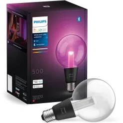 Philips Hue Smart Belysning|Smart Belysning|RGB G95 Smart LED-lampe E27 500 lm