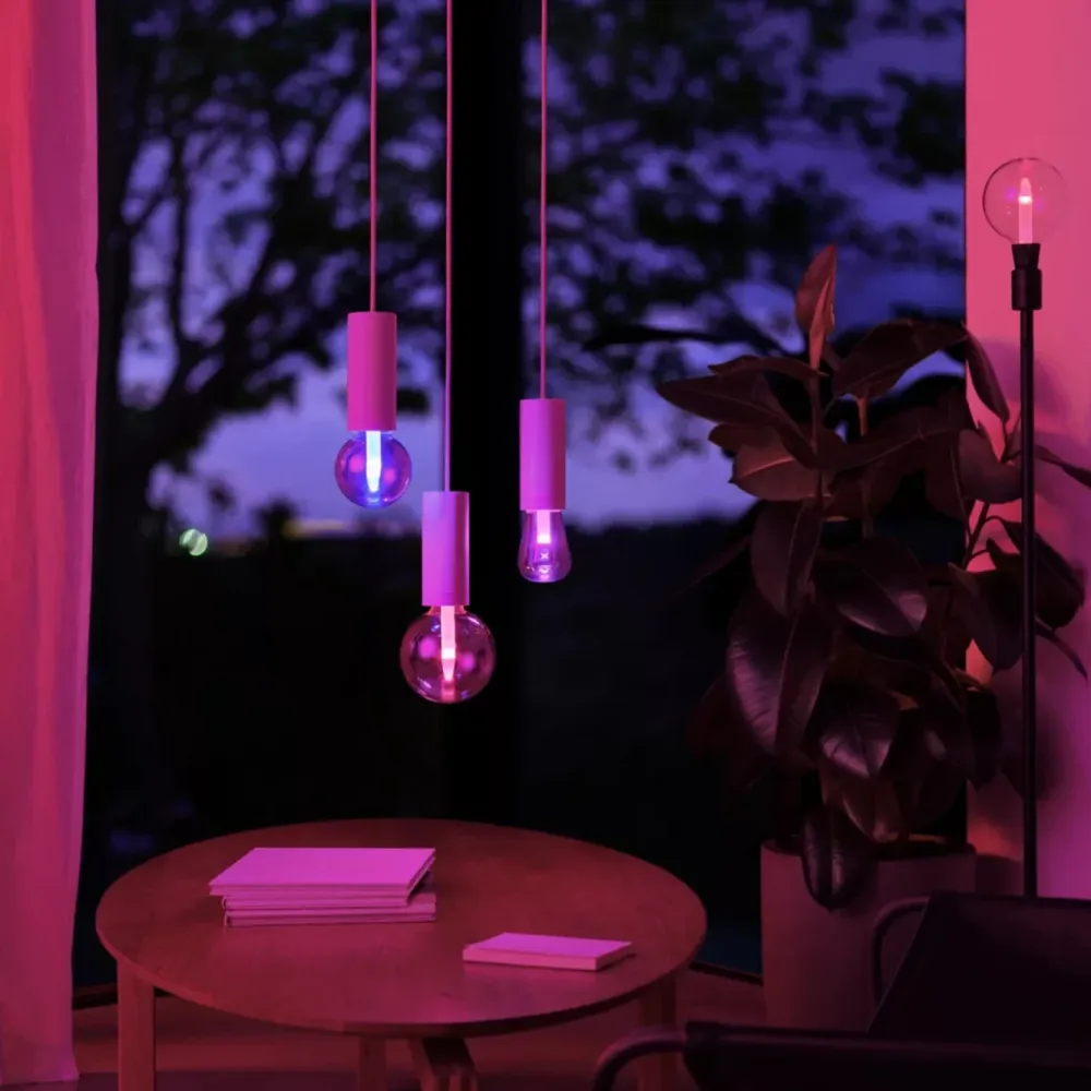 Philips Hue Smart Belysning|Smart Belysning|RGB G95 Smart LED-lampe E27 500 lm