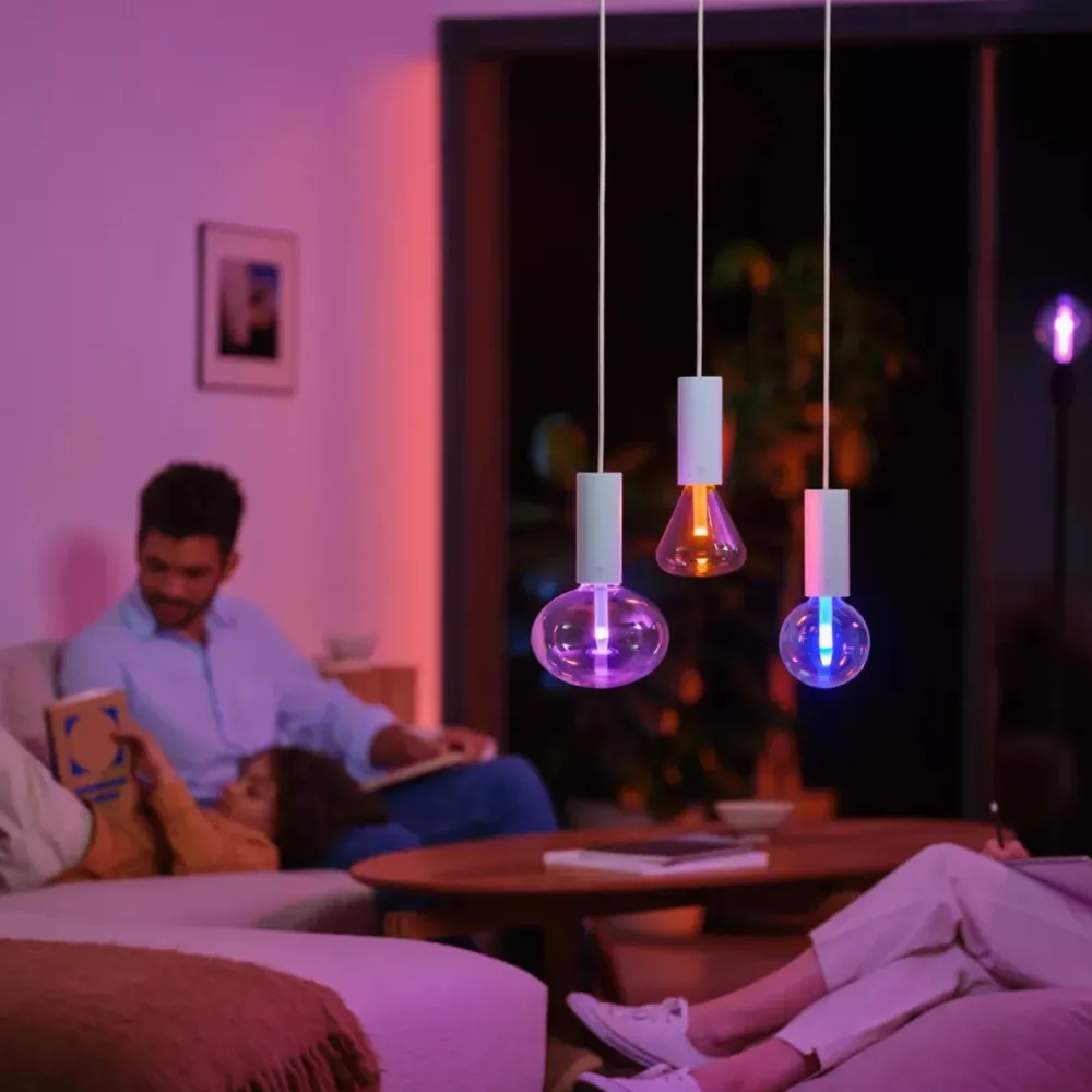 Philips Hue Smart Belysning|Smart Belysning|RGB G95 Smart LED-lampe E27 500 lm
