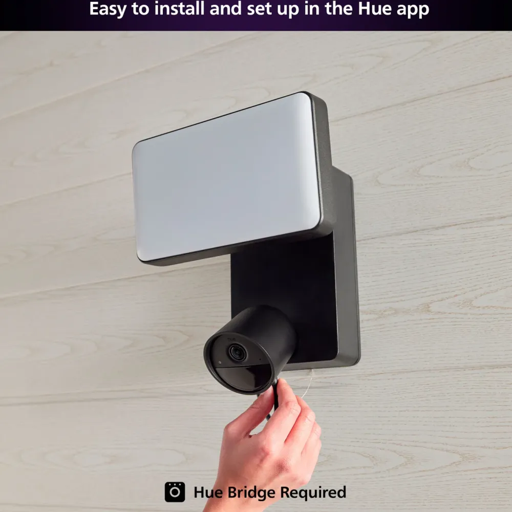 Philips Hue Philips Hue|Kameraovervåking|Secure Flood Light Camera