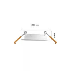Philips Hue Smart Belysning|Philips Hue|Slank innfelt belysning Ø90 mm 3-pakning