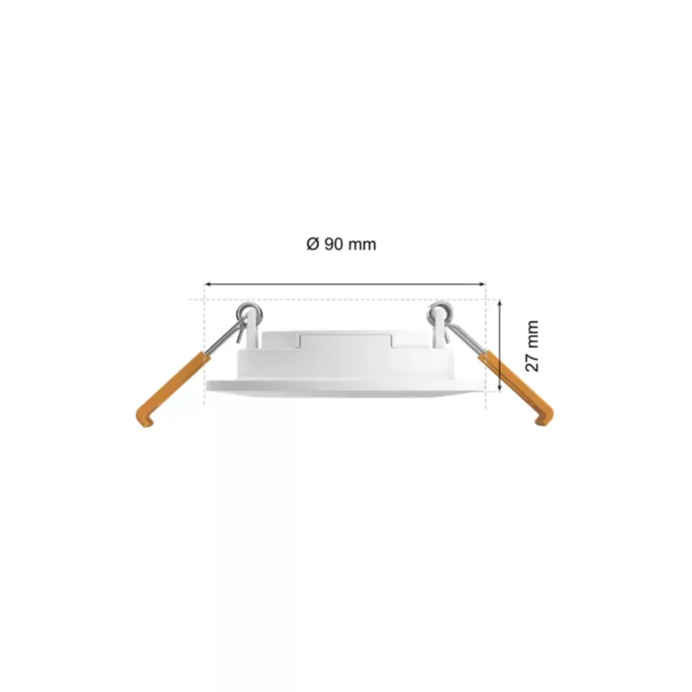 Philips Hue Smart Belysning|Philips Hue|Slank innfelt belysning Ø90 mm 3-pakning