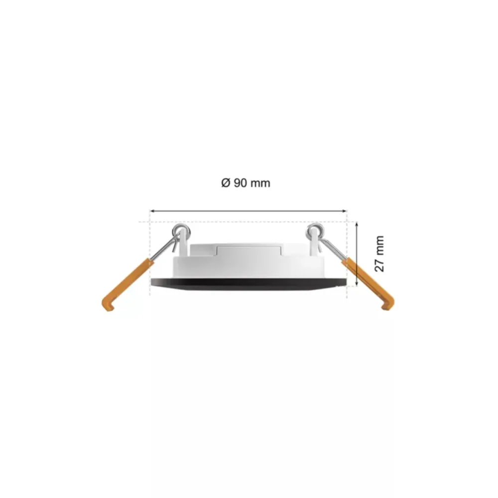 Philips Hue Smart Belysning|Philips Hue|Slank innfelt belysning Ø90 mm 3-pakning