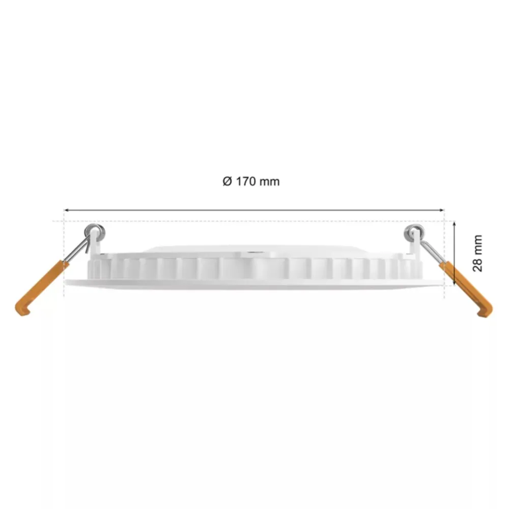 Philips Hue Smart Belysning|Philips Hue|Slank innfelt belysning Ø170 mm