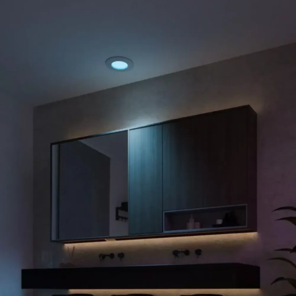 Philips Hue Smart Belysning|Lampetilbehør|Slim innfelt spotlight 90 mm 1-pk.