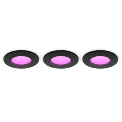 Philips Hue Smart Belysning|Lampetilbehør|Slim innfelt spotlight 90 mm 3-pk.