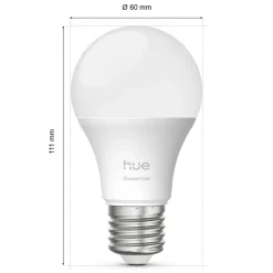 Philips Hue Smart Belysning|Philips Hue|Startpakke Essential: 3x White & Color E27 + Bridge